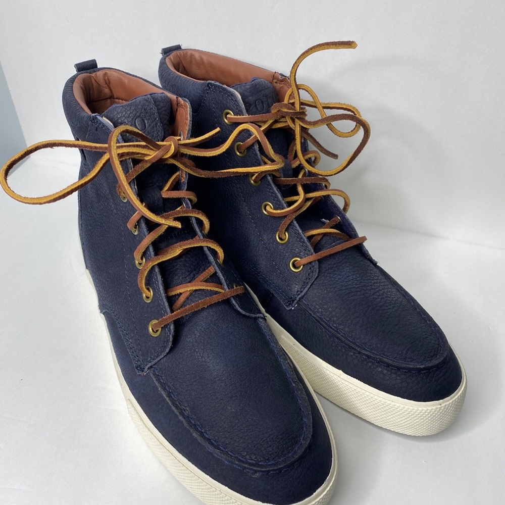 POLO RALPH LAUREN TEDD-SK-VLC NWT NVY GRAINED NUBUCK 10.5 D